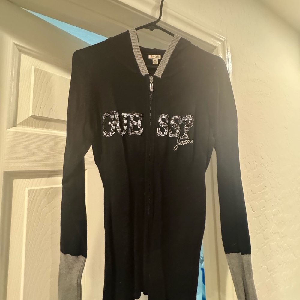 GUESS Women's Black and Gray Jacket